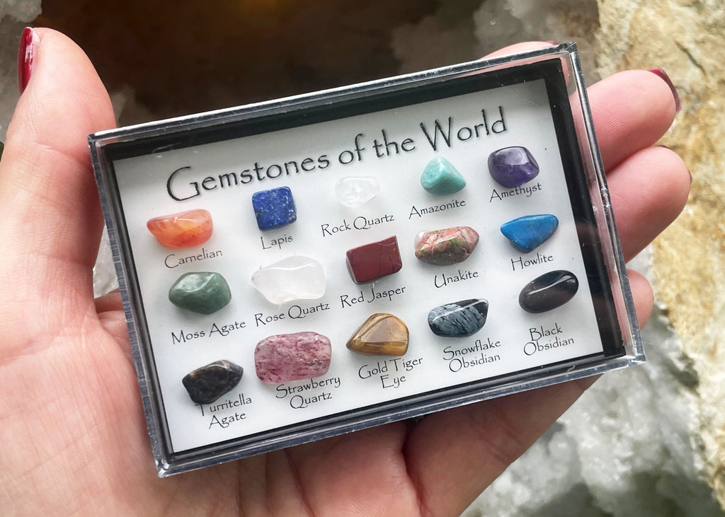 Gemstones From Around The World Mini Gem Box