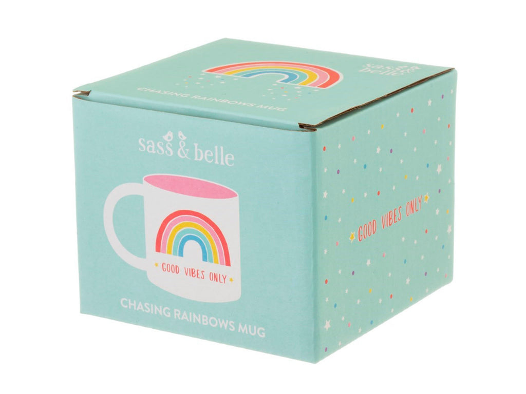 Sass & Belle Chasing Rainbows Good Vibes Only Mug