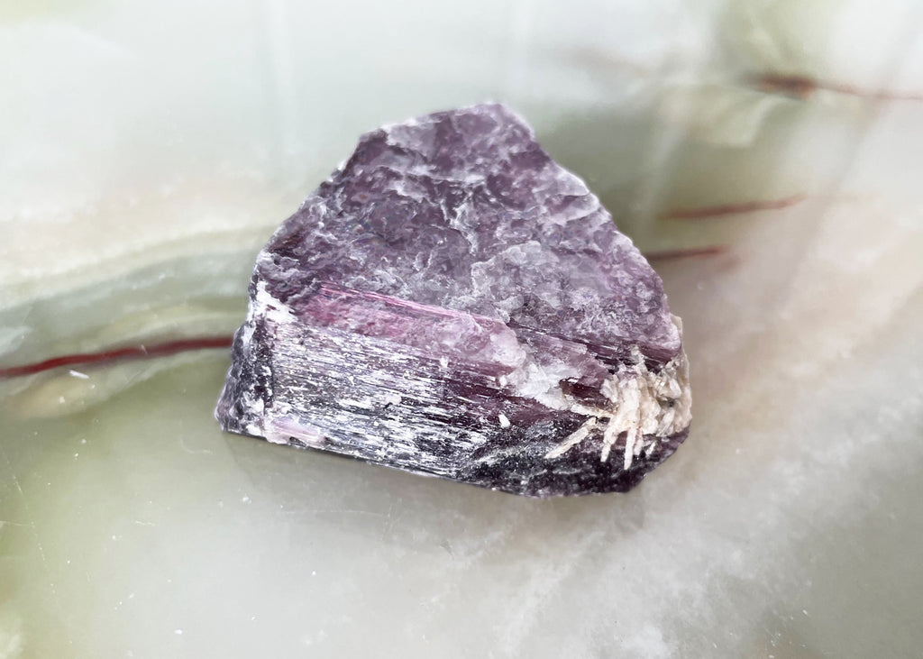 Raw/Rough Lepidolite Mica slices and chunks