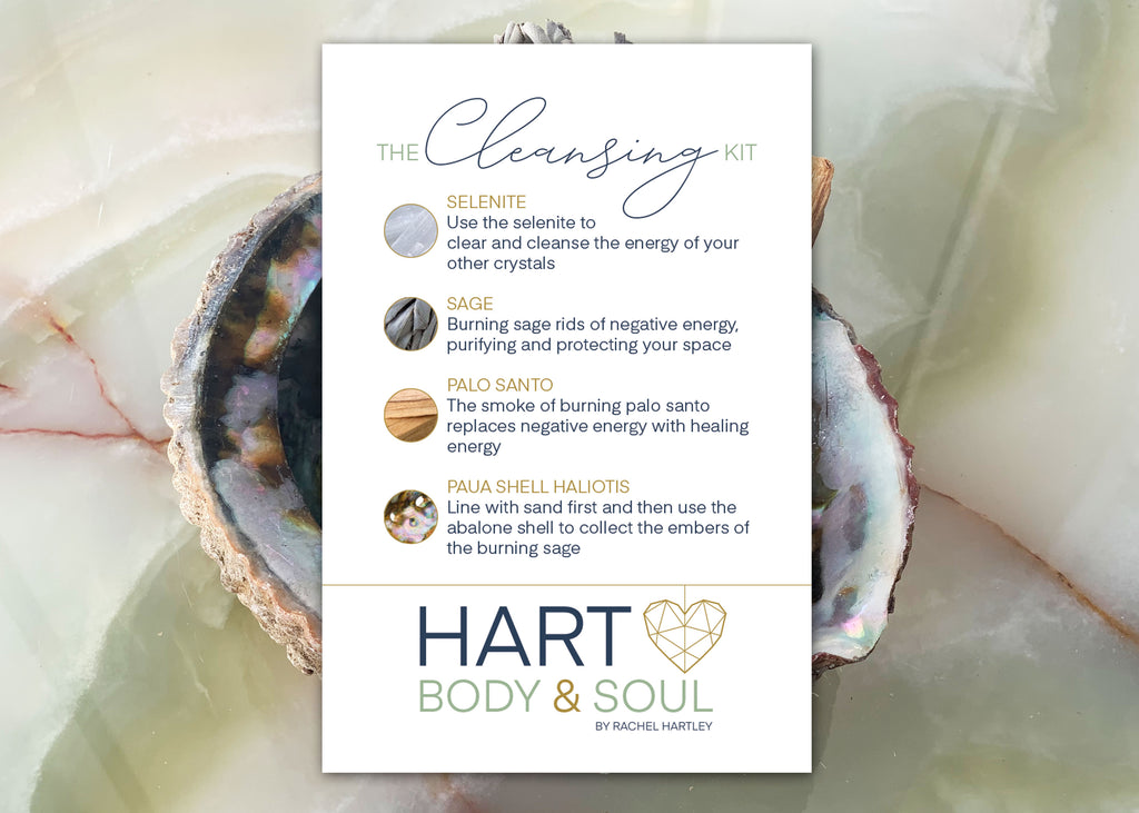 Crystal Cleansing Kit Instruction Card