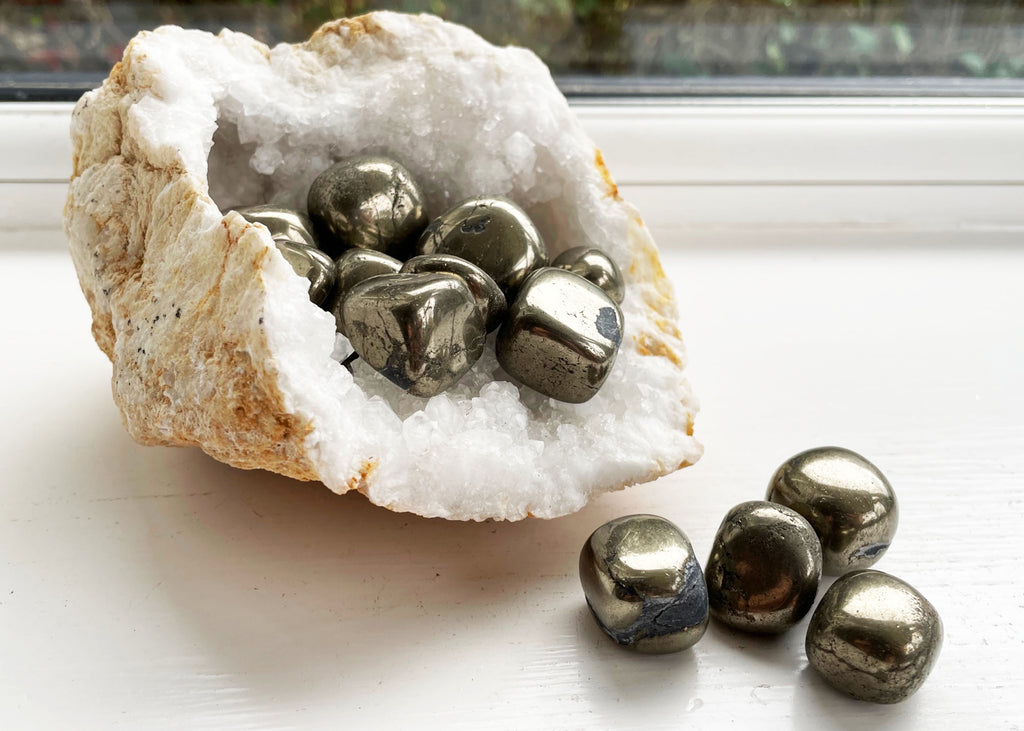 Pyrite Polished Tumblestone