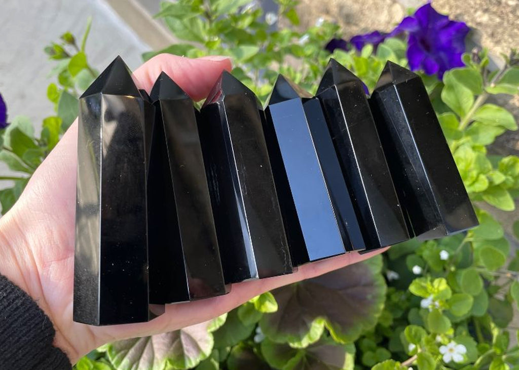 Black Obsidian Mini Towers