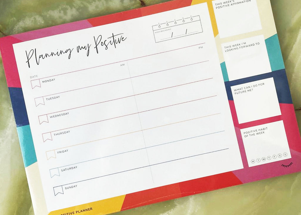The Positive Planner Weekly Desk Pad