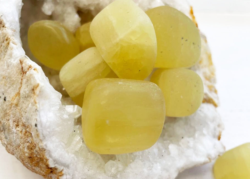 Large Lemon Calcite Tumblestone
