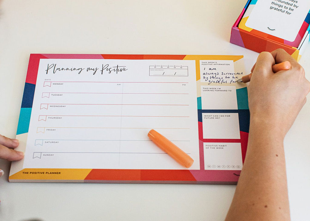 The Positive Planner Weekly Desk Pad