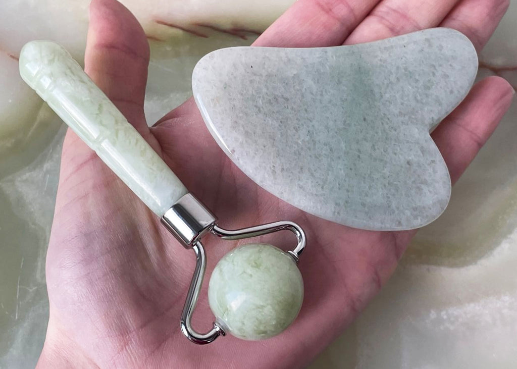 Jade Crystal Facial Massage Tools Gift Set