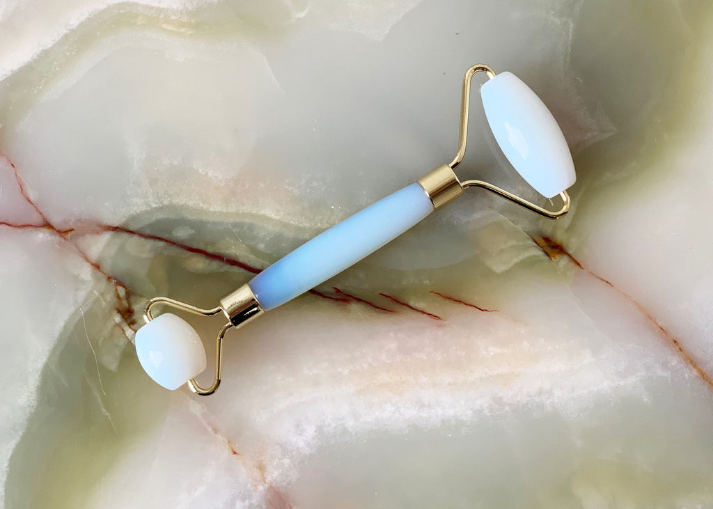 Opal Crystal dual sided  face roller