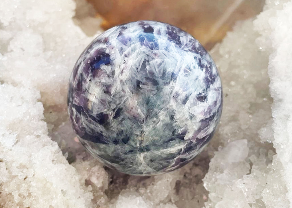 Polished Lepidolite Sphere