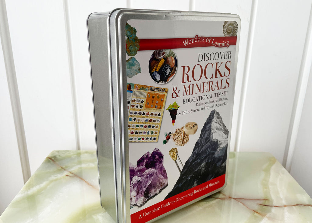Wonders Of Learning Discover Rocks And Minerals Educational Tin Set