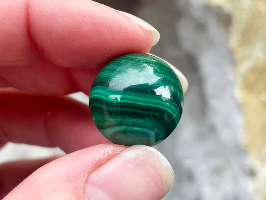 Mini Malachite Sphere