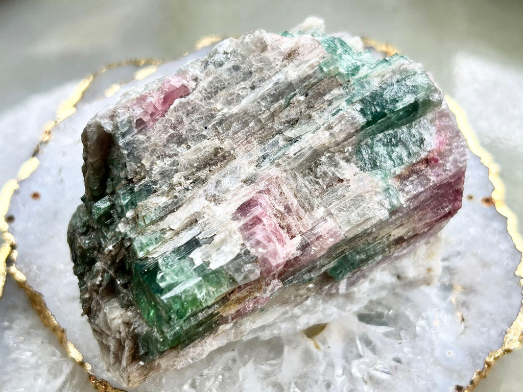 Watermelon Tourmaline In Matrix
