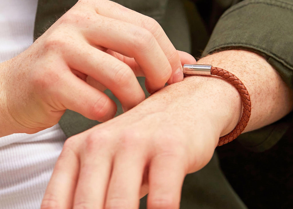 Estella Bartlett Caramel Brown Leather Cord Bracelet