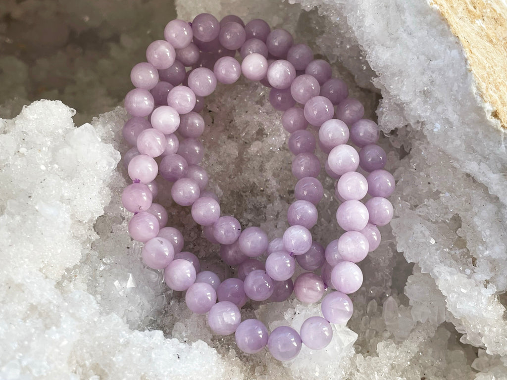 Kunzite beaded bracelet