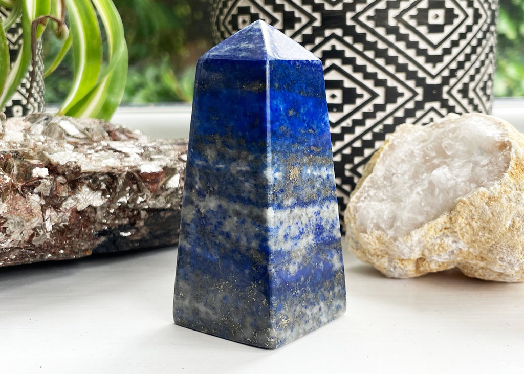 Vibrant Blue Lapis Lazuli Obelisk