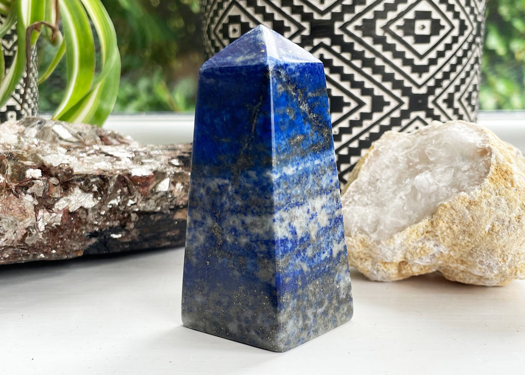 Vibrant Blue Lapis Lazuli Obelisk