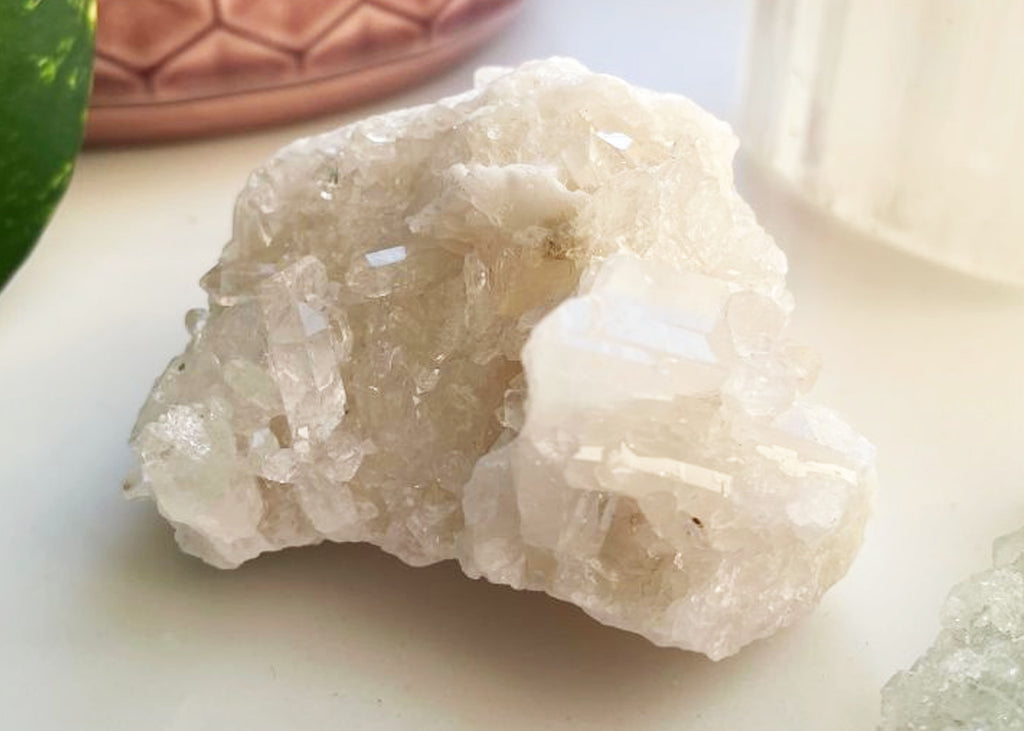 Deluxe Clear Quartz Cluster Incense Holder