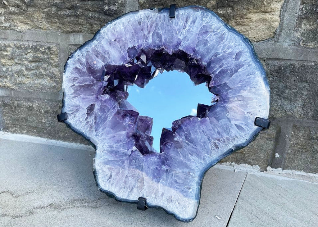 10.65KG Brazilian Raw Amethyst Mirror
