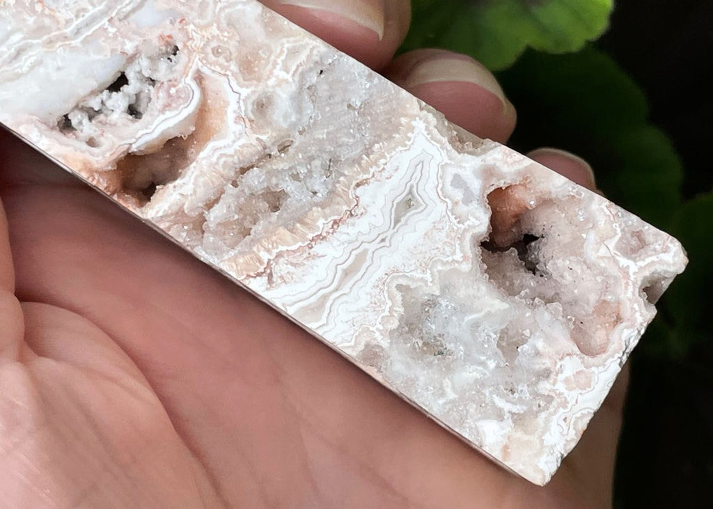 Druzy Crazy Lace Agate Obelisk