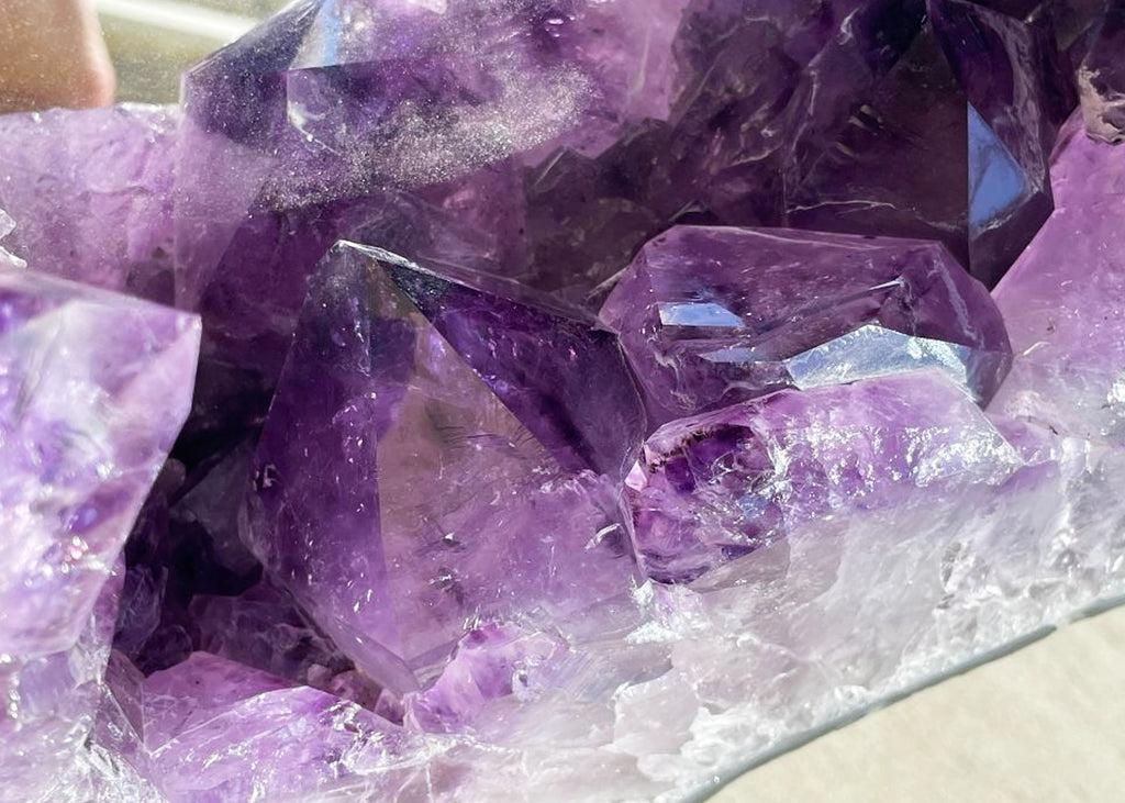 10.65KG Brazilian Raw Amethyst Mirror