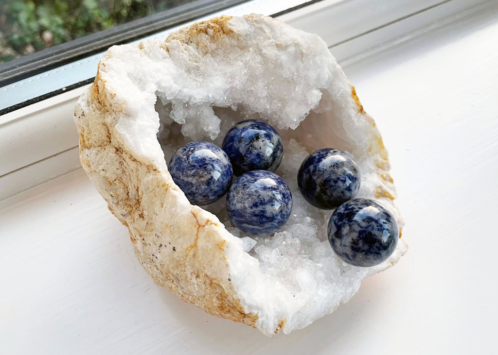 Polished Sodalite Mini Sphere