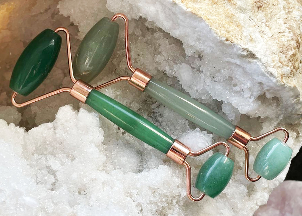 Green Aventurine Crystal Dual Sided Face Roller