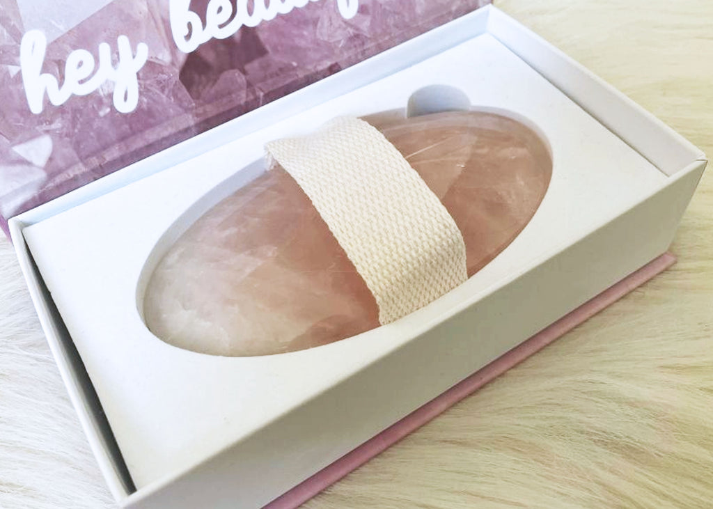Rose Quartz Crystal Body Brush