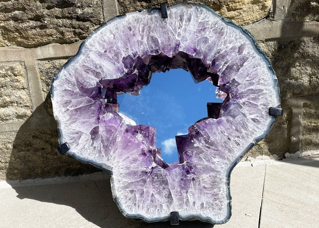 10.65KG Brazilian Raw Amethyst Mirror