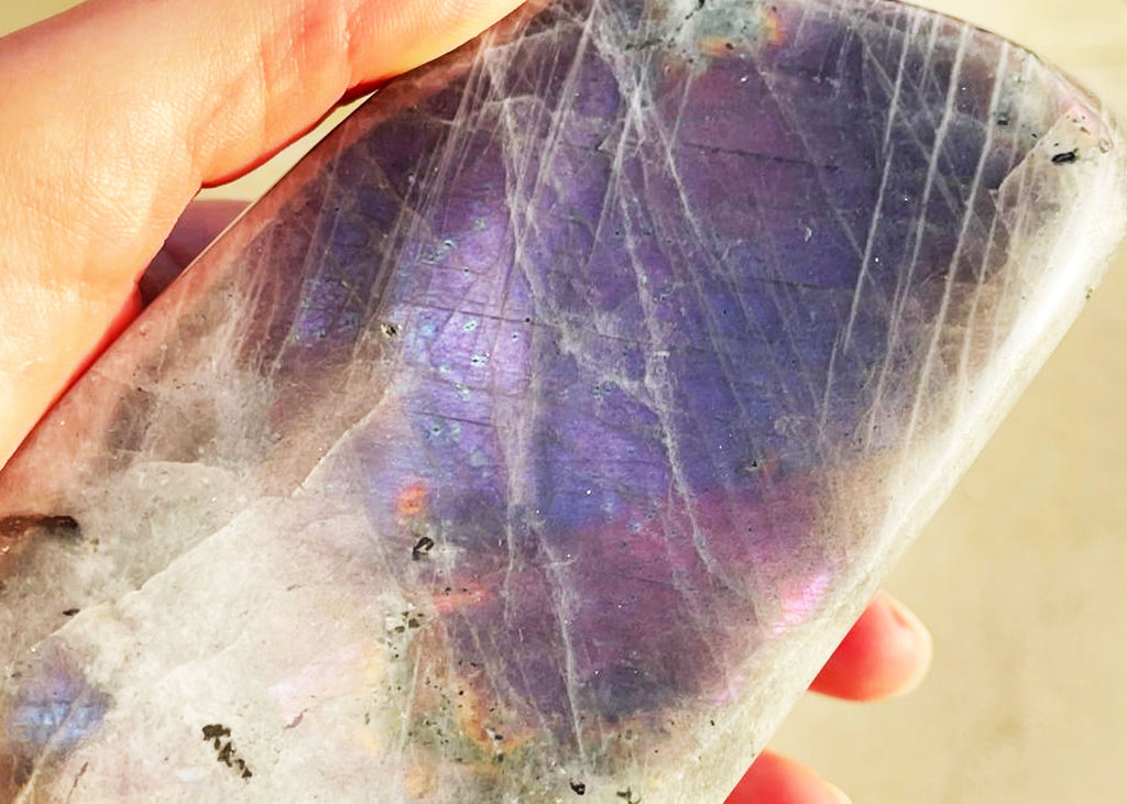 Large High Quality Purple Labradorite Freeform