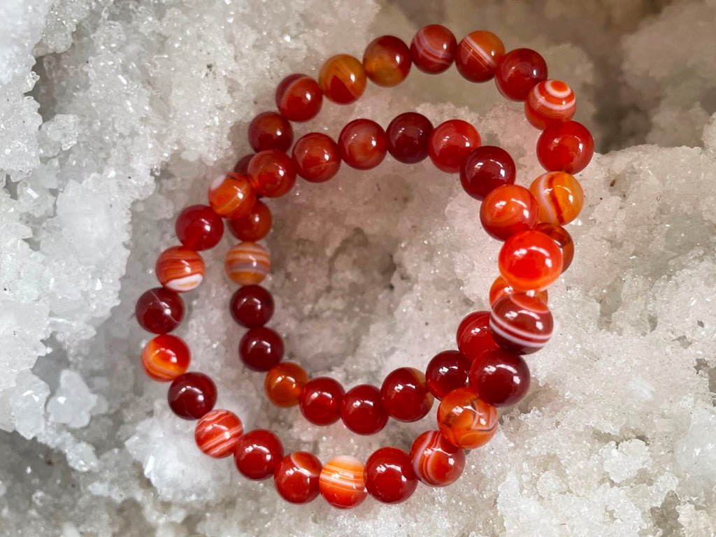 Carnelian Beaded Bracelet