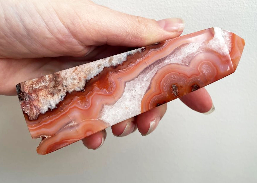 Druzy Carnelian Obelisk