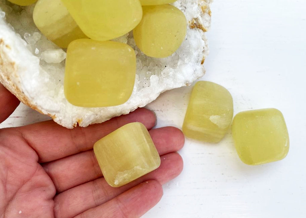 Large Lemon Calcite Tumblestone