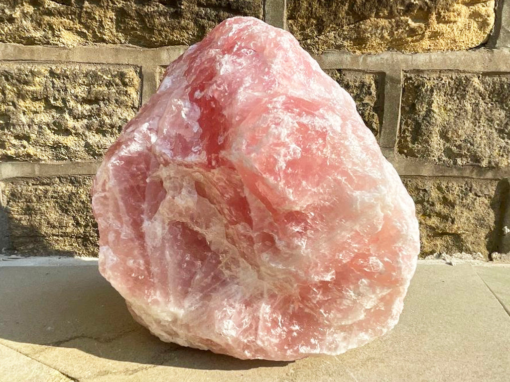 Extra Large 14.4 KG Rose Quartz Boulder With Mica