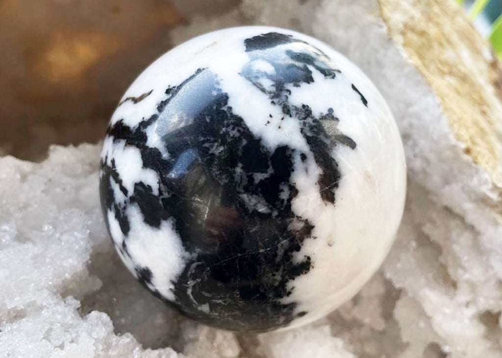 Large Polished Zebra Jasper Sphere