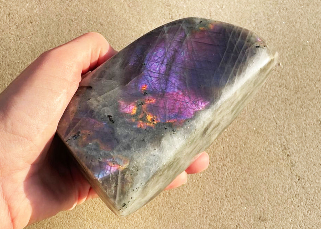 Large High Quality Purple Labradorite Freeform