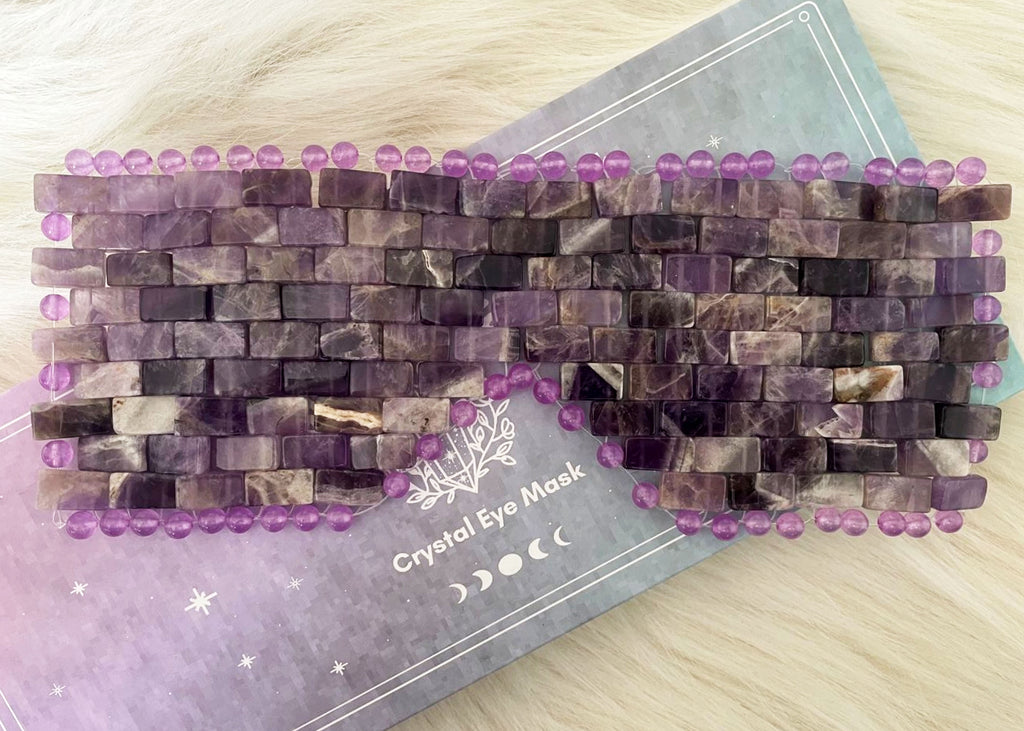 Amethyst Crystal Eye Mask