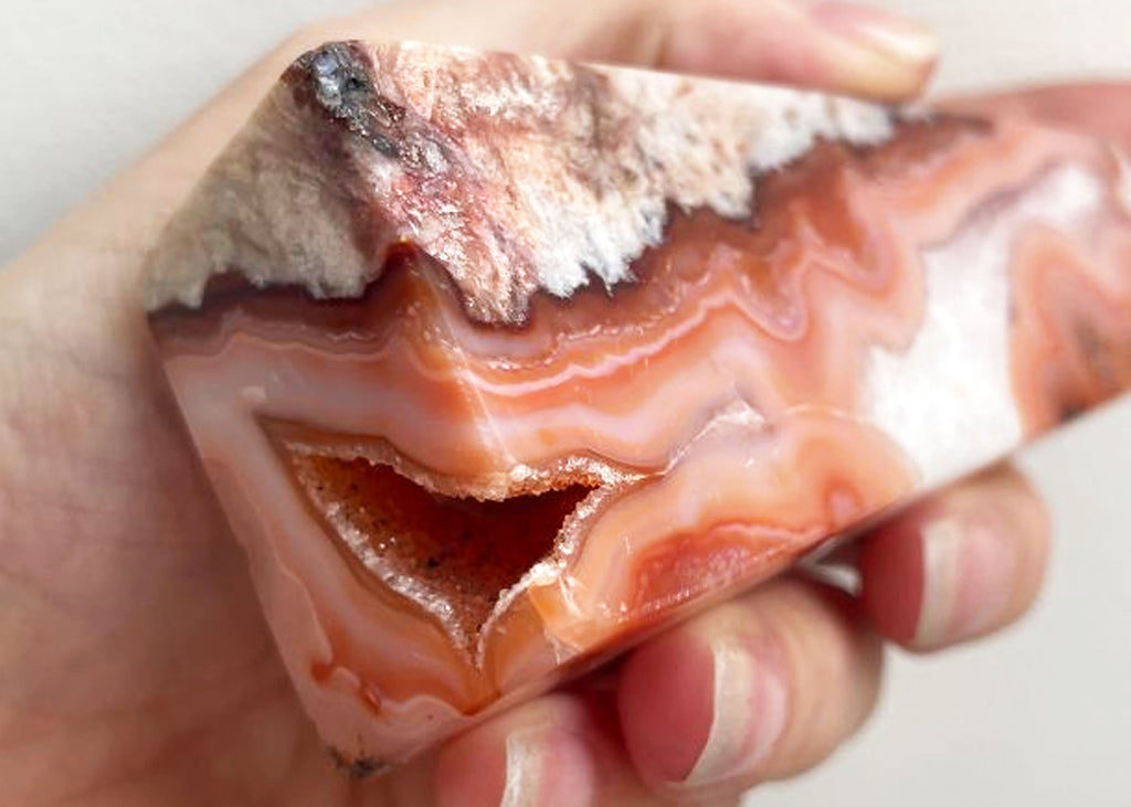 Druzy Carnelian Obelisk