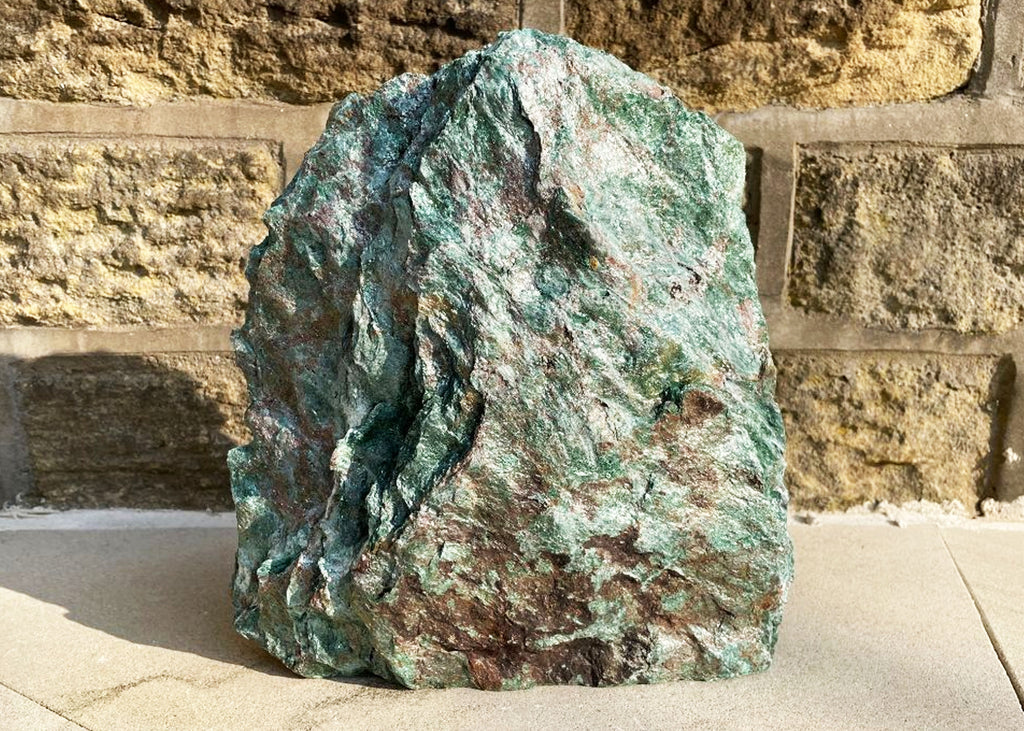 Extra Large Raw Fuchsite Cut Base Boulder