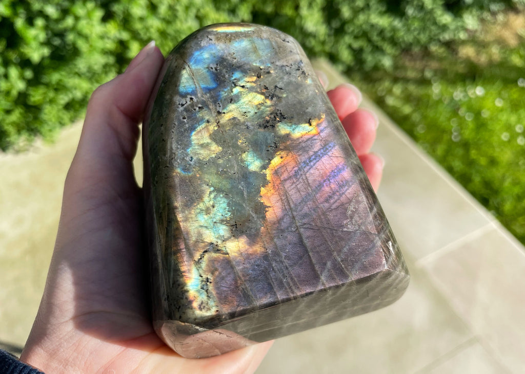 Sunset Pink/Orange Labradorite Freeform
