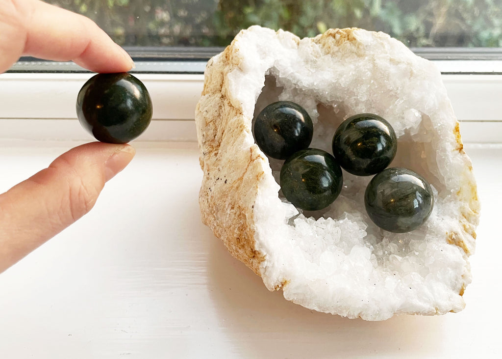 Polished Mini Jade Sphere