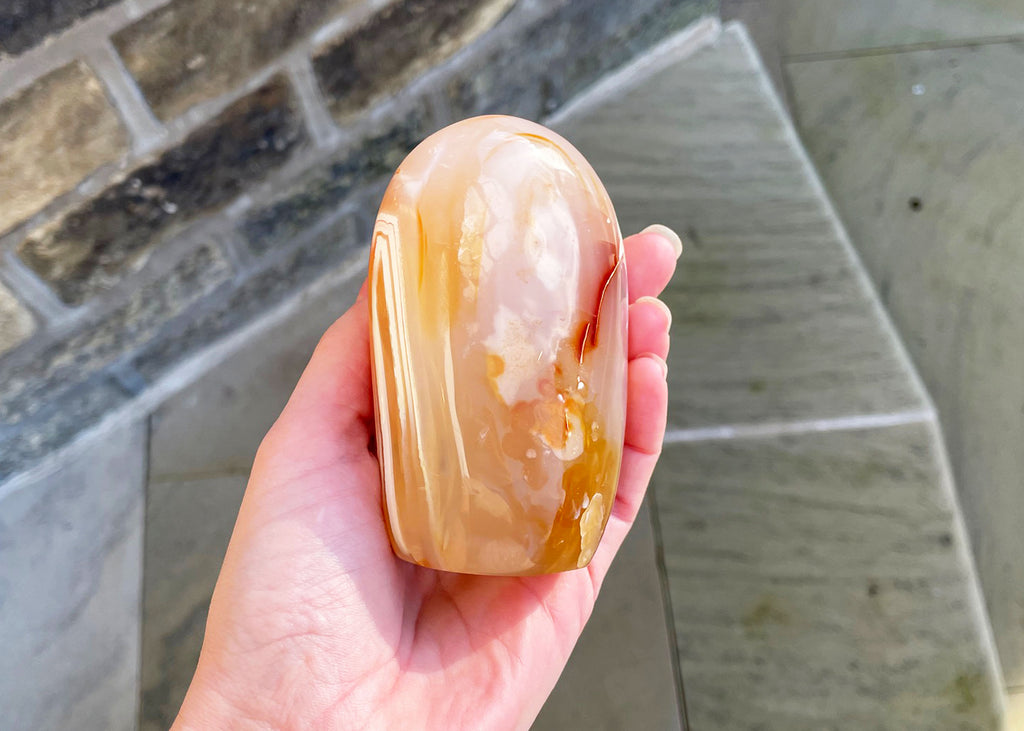 Carnelian cut base freeform