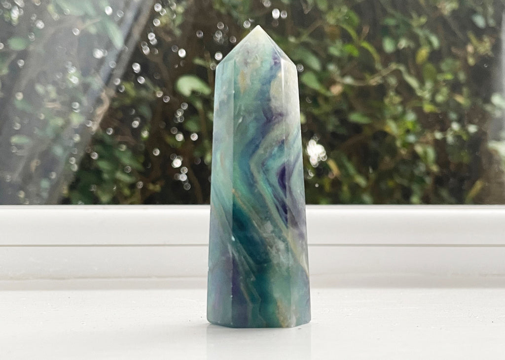 Rainbow Fluorite Mini Towers