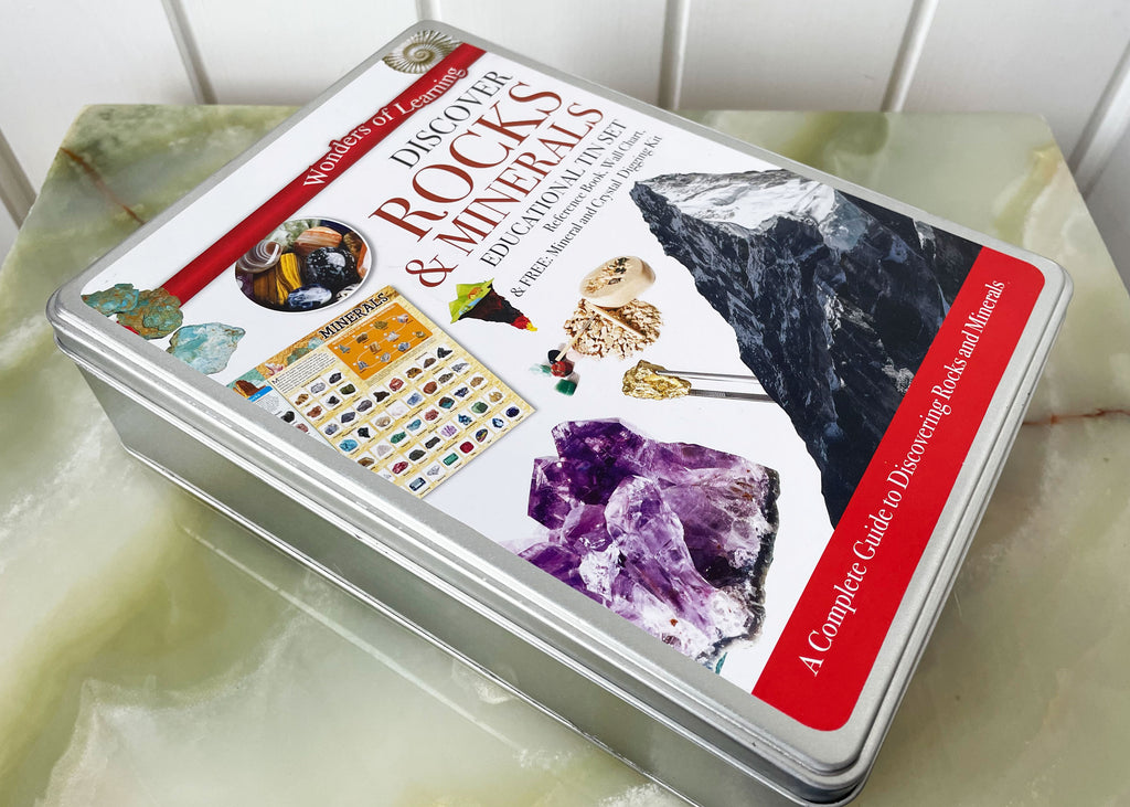 Wonders Of Learning Discover Rocks And Minerals Educational Tin Set