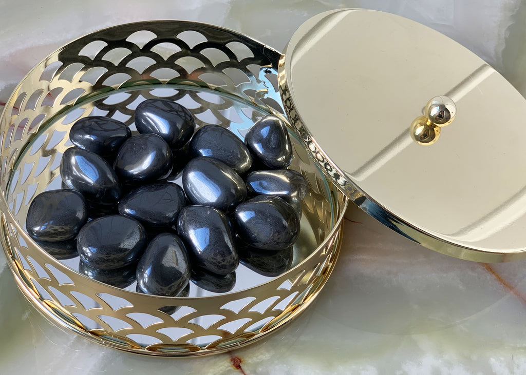 Hematite Crystal Tumblestone 