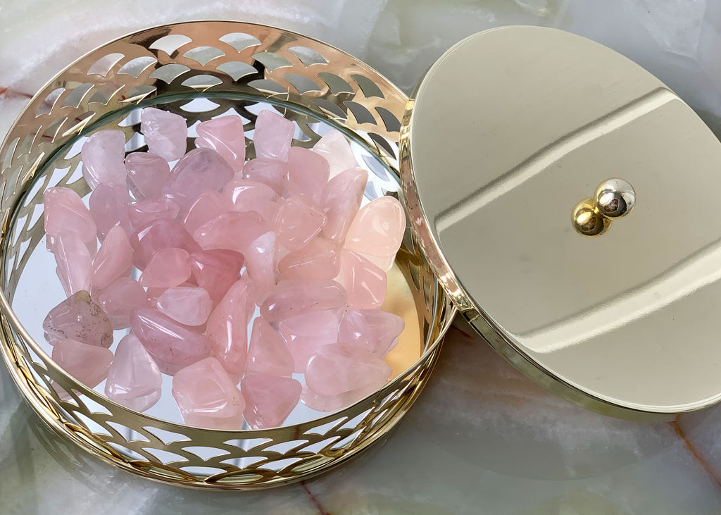 Rose Quartz Crystal Tumblestone 