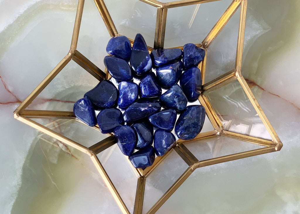 Sodalite Crystal Tumblestone 