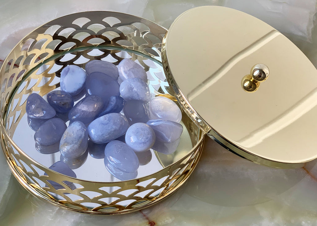 Blue Lace Agate Tumblestone